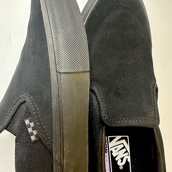 Vans Pop Cush Slip-ons Men’s Size 10 in All Black - Picture 13 of 16